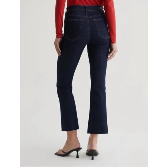 AG Adriano Goldschmied Farrah Boot Crop in Modern Indigo New with Tags! - Picture 2 of 12